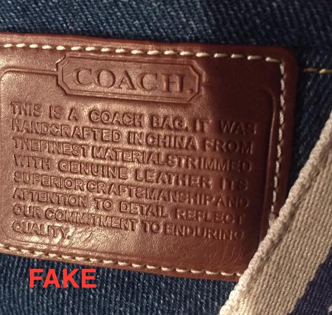 search serial number coach bag
